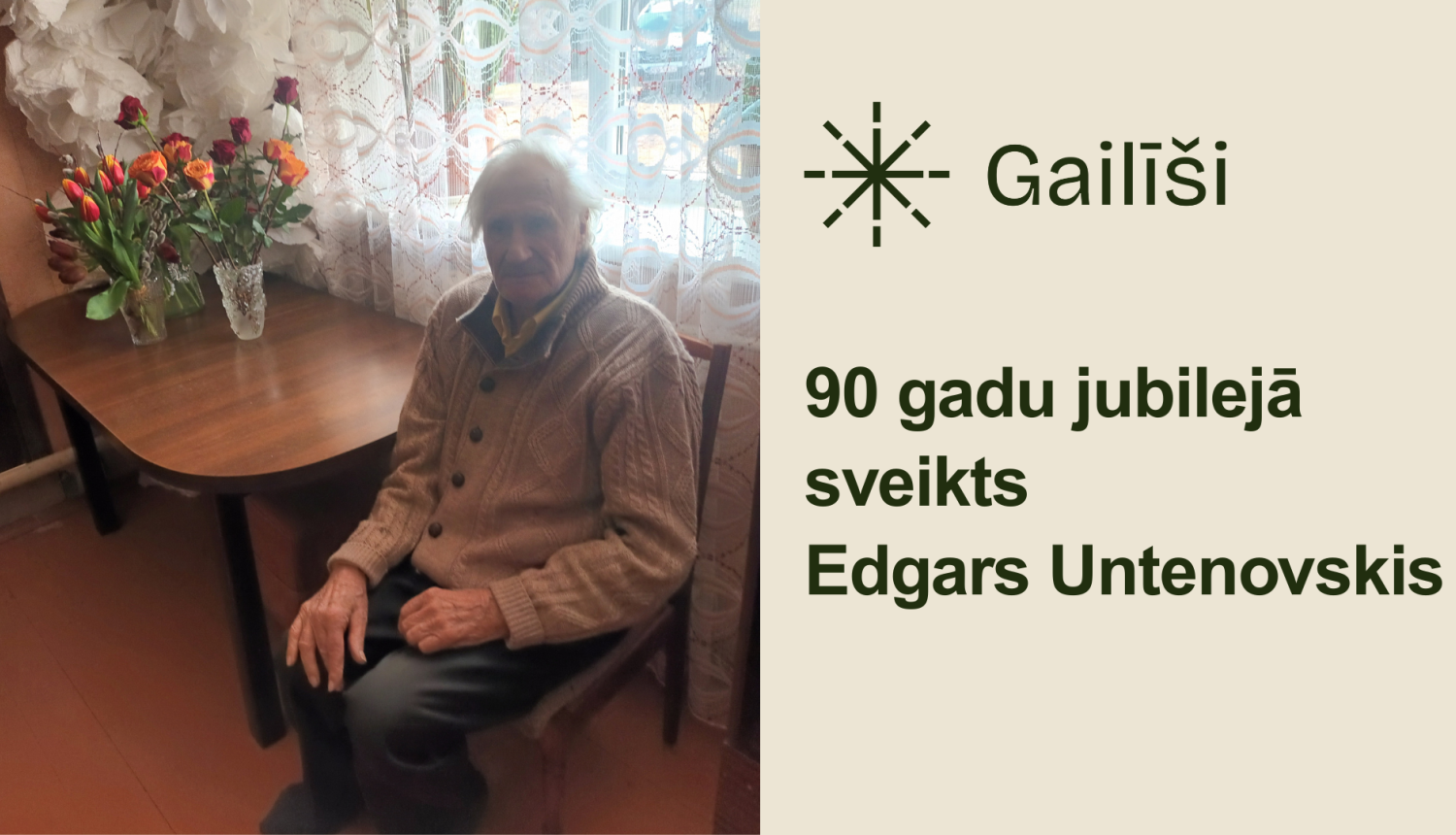 Nozīmīgā dzīves jubilejā sveikts Edgars Untenovskis