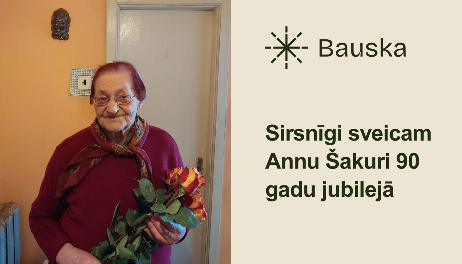 Sveic jubilejā ar ziediem