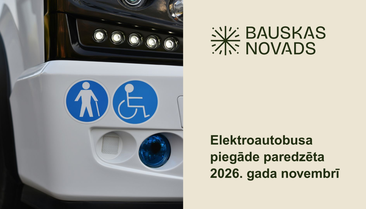 Noslēgts līgums par bezemisiju autobusa iegādi sociālajiem pārvadājumiem