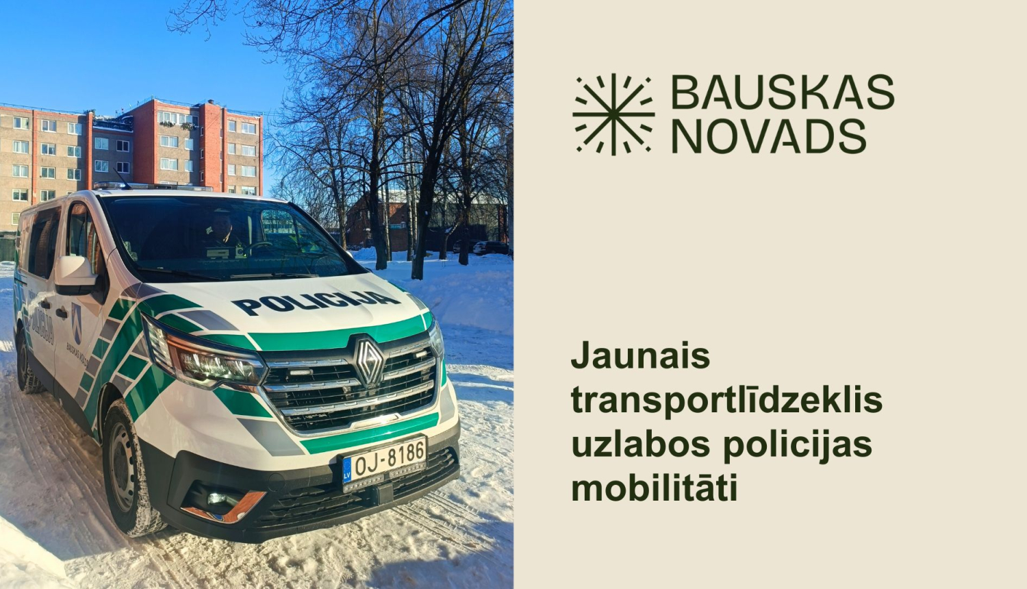 Pašvaldības policijas rīcībā jauns, pilnībā aprīkots operatīvais transportlīdzeklis