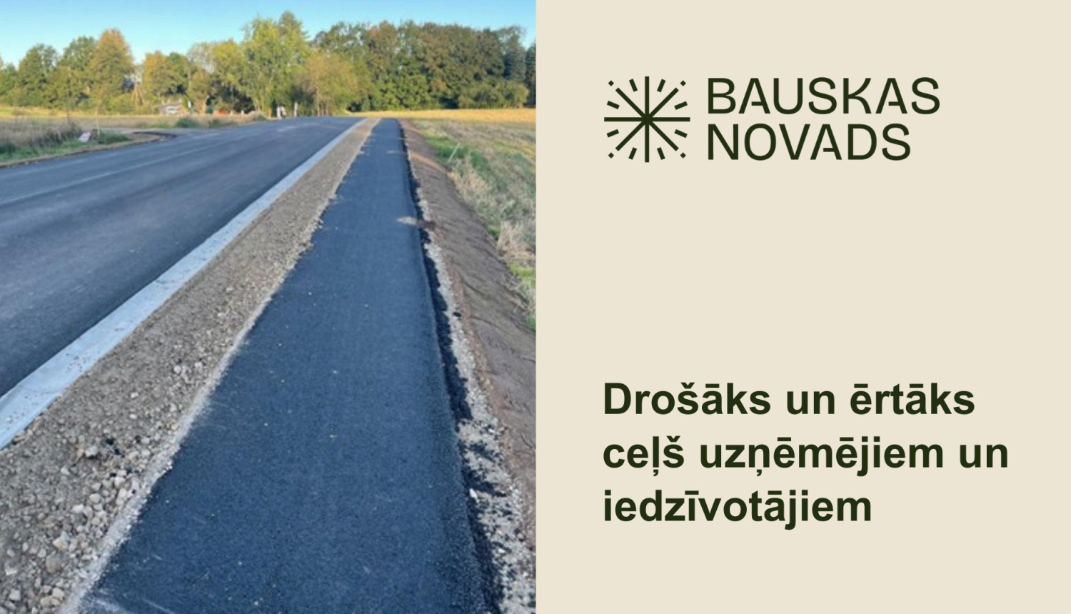 Pārbūvēts autoceļš Bauska–Pamūša