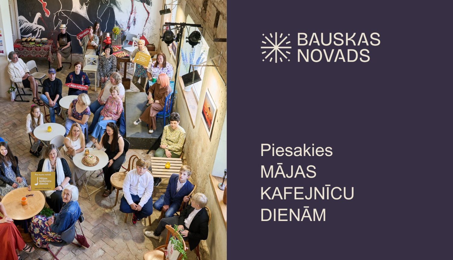 Piesakies Mājas kafejnīcu dienām