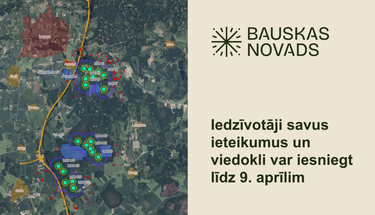 Iecavā spriež par vēja parka “Iecava” ietekmes uz vidi ziņojumu 