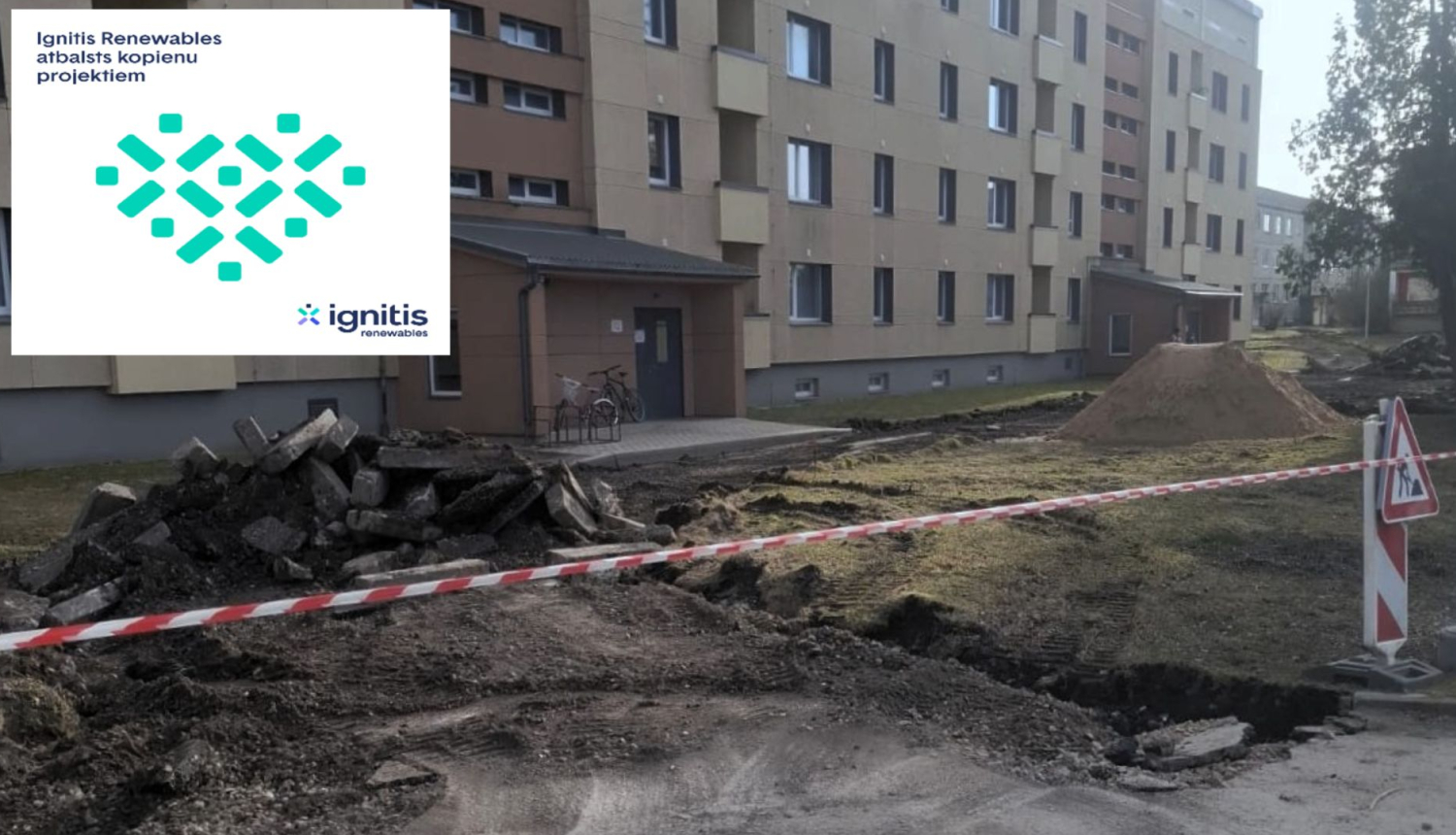 Vallē uzsākts Liepu ielas iekšpagalmu atjaunošanas projekts