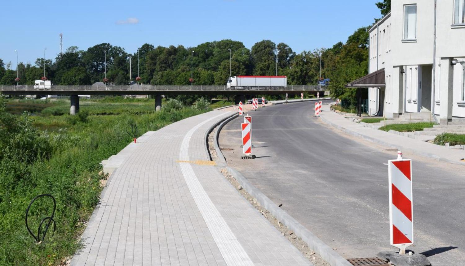 Mēmeles ielas pārbūvē pielietotas jaunas tehnoloģijas