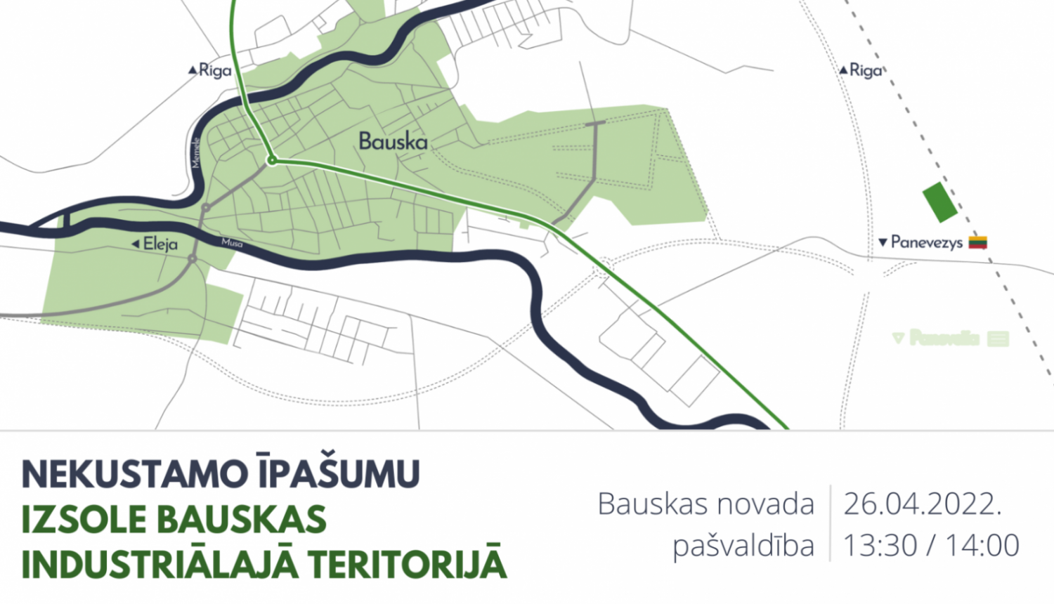 NEKUSTAMO ĪPAŠUMU IZSOLES BAUSKAS INDUSTRIĀLAJĀ TERITORIJĀ