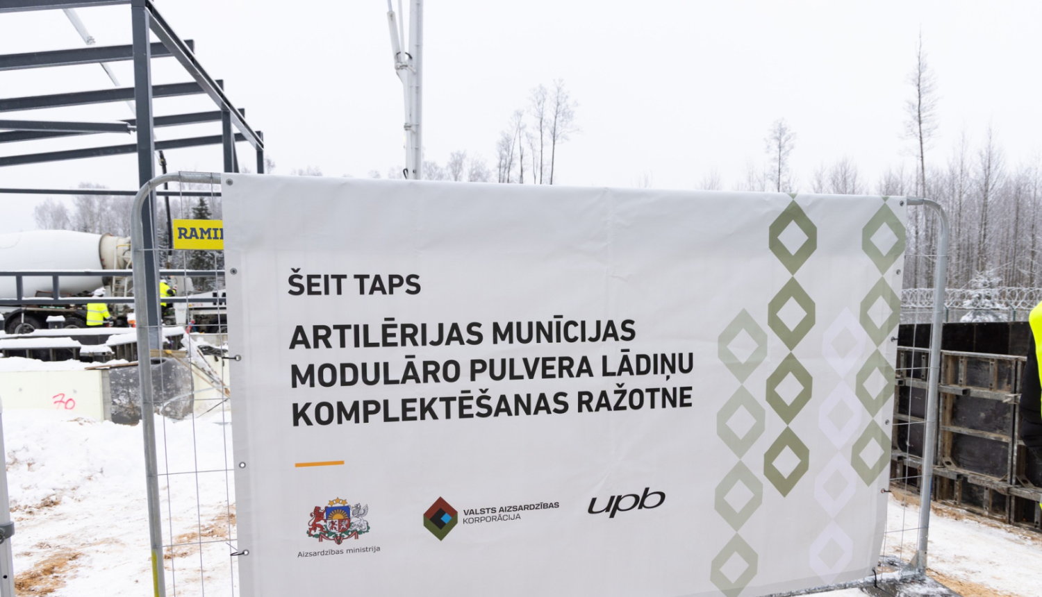 Kapsulas iemūrēšana munīcijas rūpnīcas pamatos