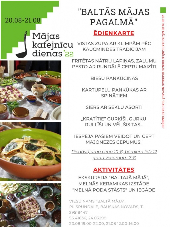 Māju kafejnīcu dienas