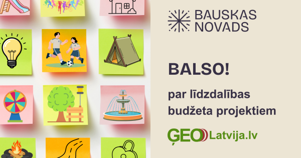 Bauskā sākas balsošana par jauniem parkiem, celiņiem un atpūtas vietām
