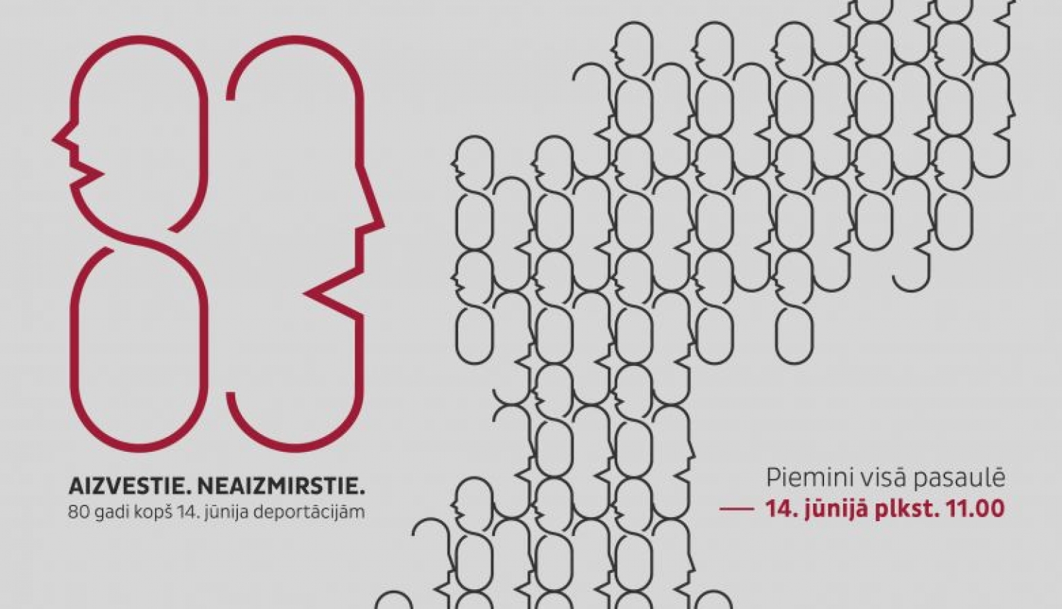 Pieminot Latvijas iedzīvotāju pirmās masu deportācijas 80. gadadienu, vienlaikus visā valstī notiks 1941. gadā izsūtīto iedzīvotāju vārdu lasījumi