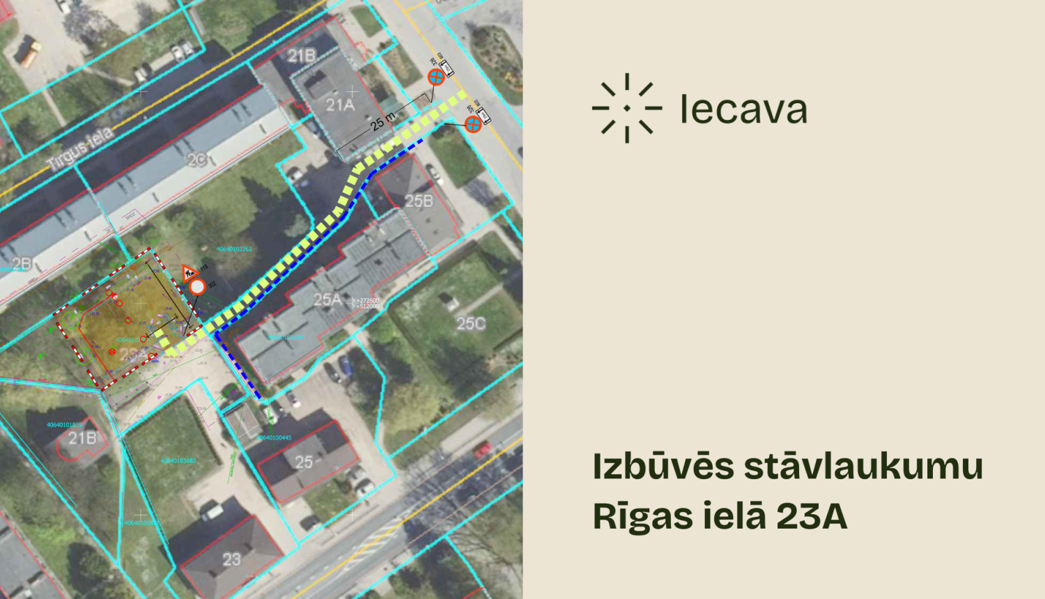 Iecavā izbūvēs stāvlaukumu Rīgas ielā 23A