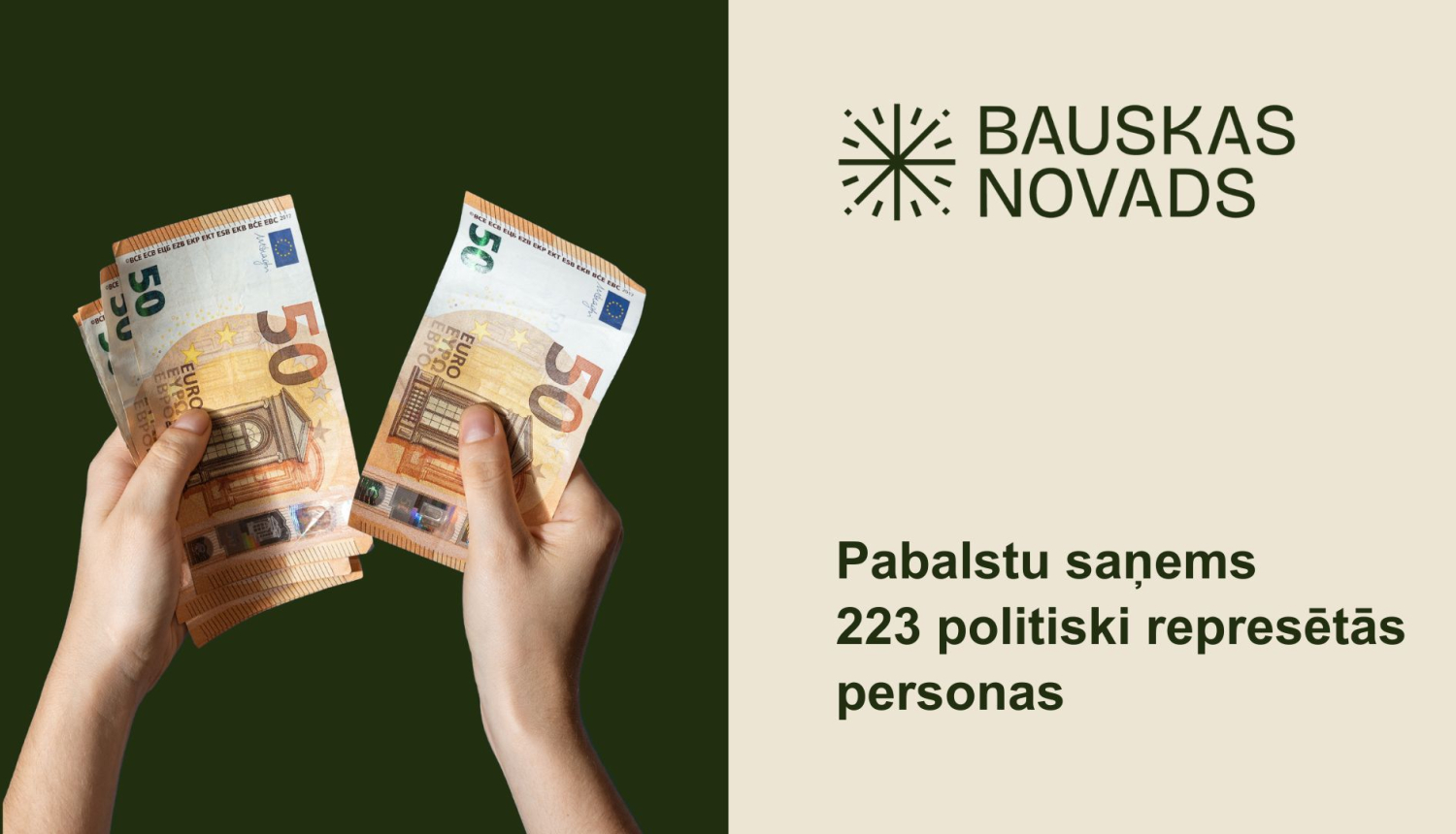 Politiski represētās personas saņems svētku pabalstu
