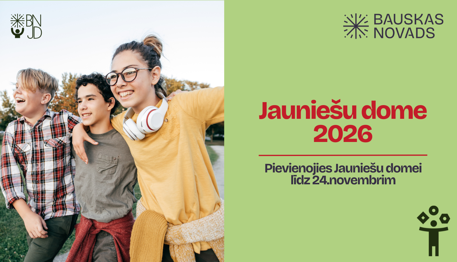 Piesakies Jauniešu domei 2026