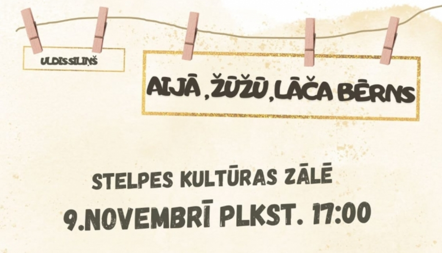 Īslīces amatierteātra "Dadži" izrāde "Aijā, žūžū, lāča bērns!"