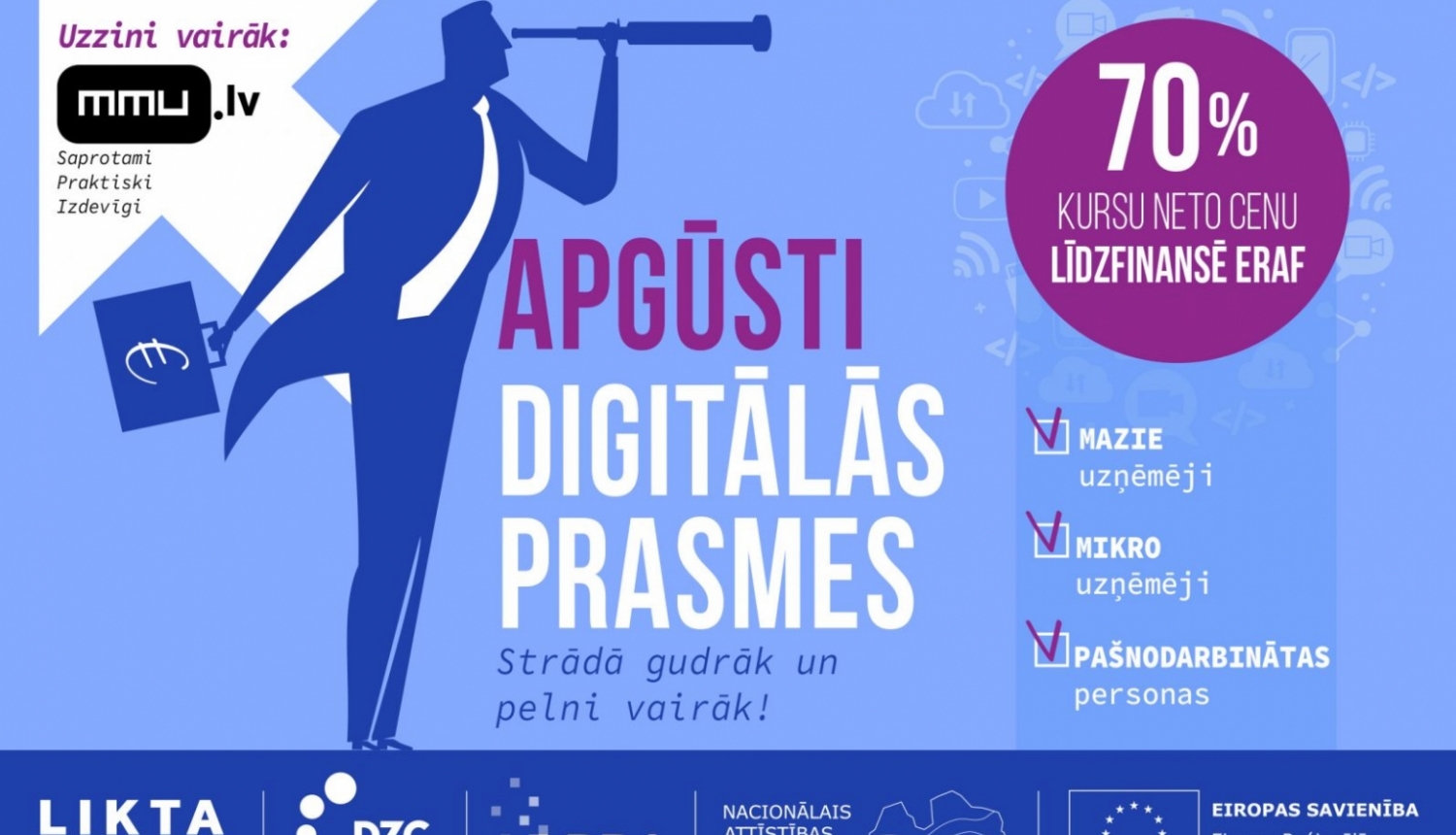 MMU afiša apgūsti digitālās prasmes