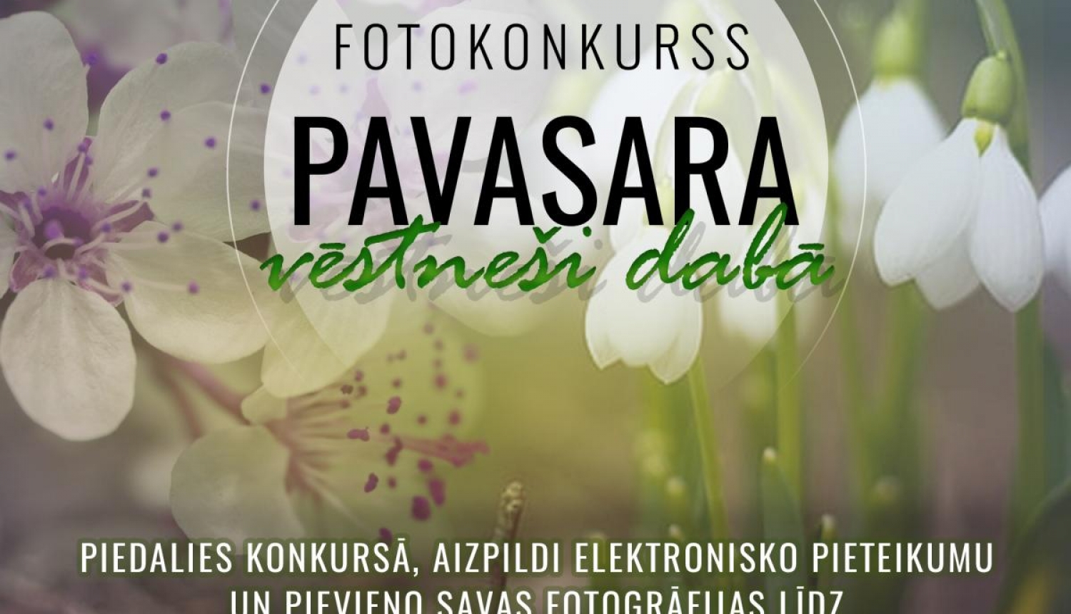 Aicina piedalīties fotokonkursā “Pavasara vēstneši dabā”