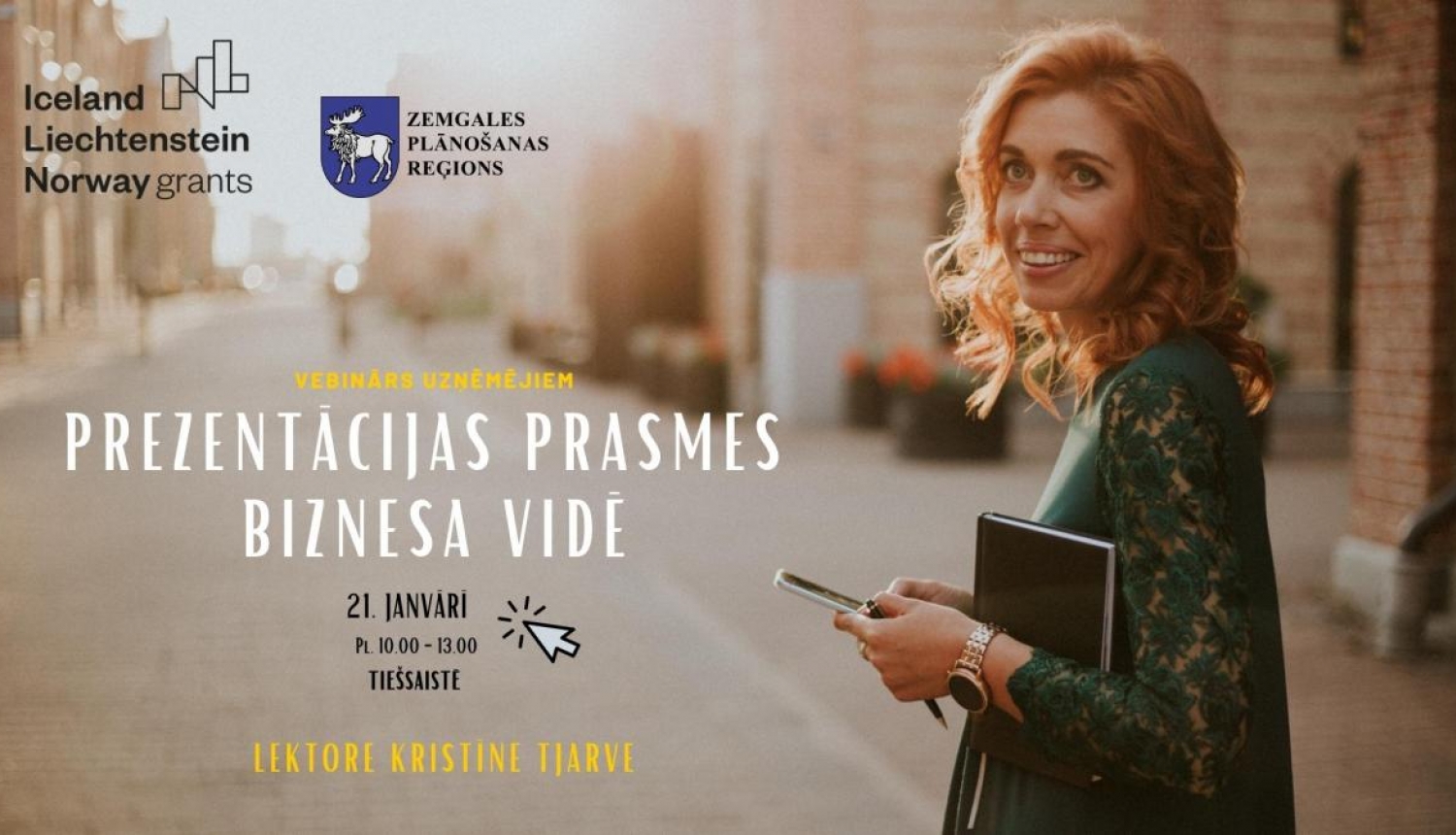 Uzņēmējus uz tiešsaistes semināru “Prezentācijas prasmes biznesa vidē"