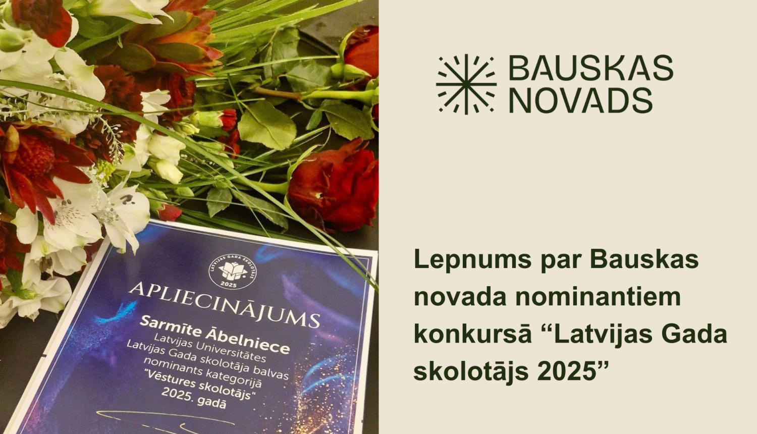 gada skolotājs Bauska