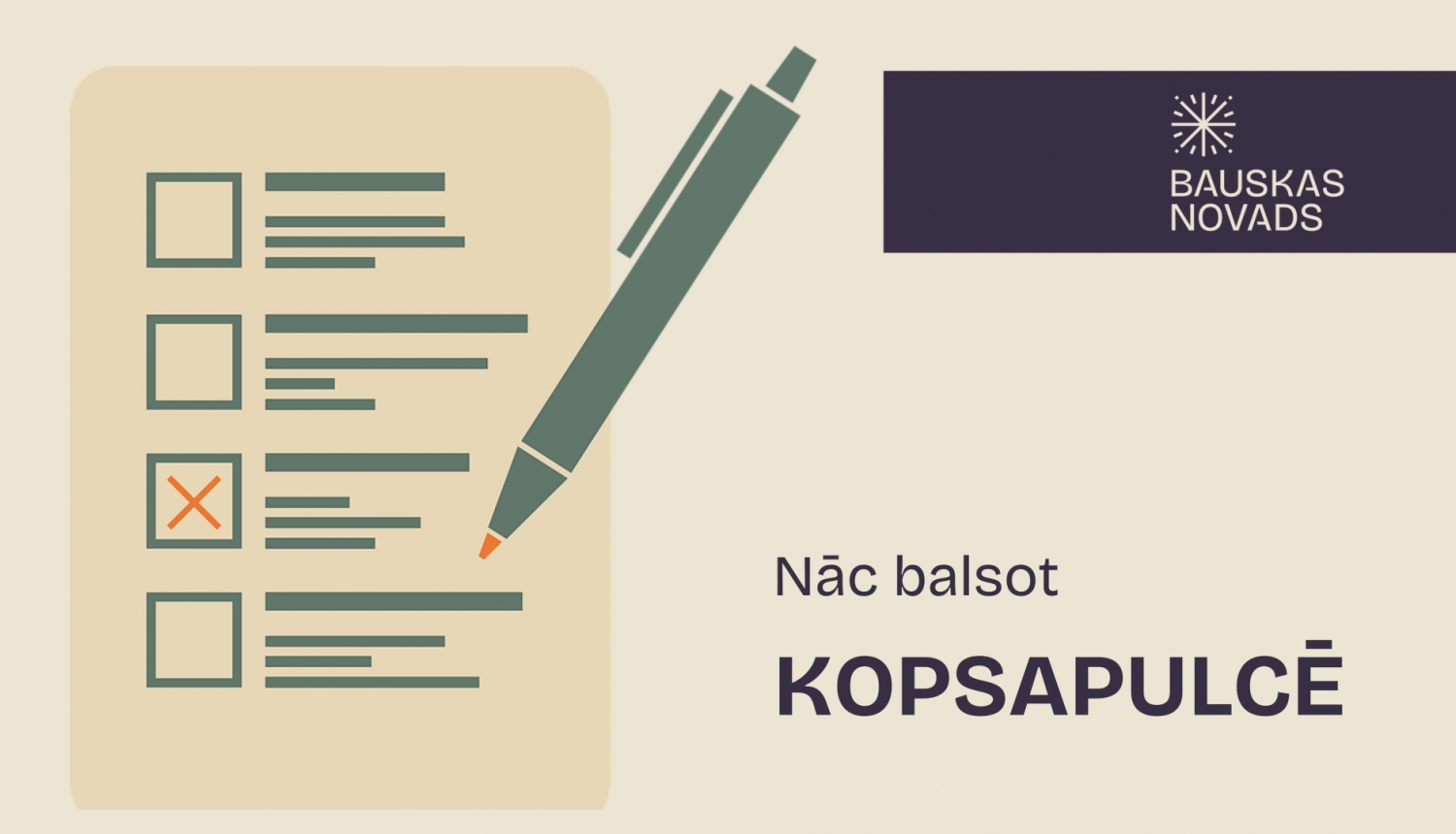 nāc balsot kopsapulcē